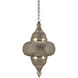 Tangiers 1 Light 12 inch Nickel Pendant Ceiling Light